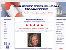 Tablet Screenshot of amherstrepublicans.org